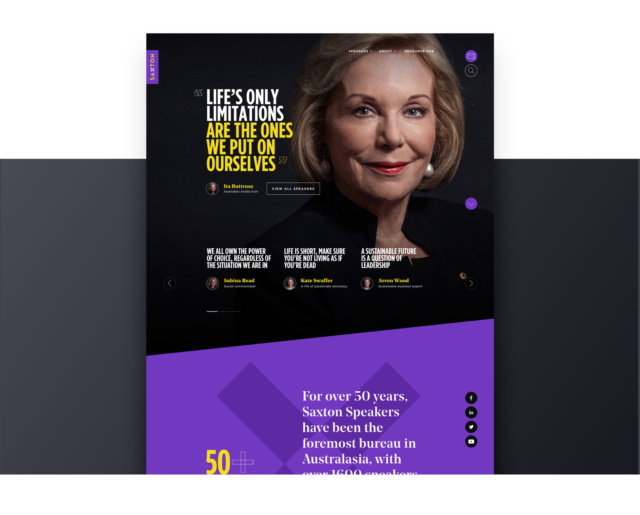 Saxton 01 Homepage View Of Hero Speaker